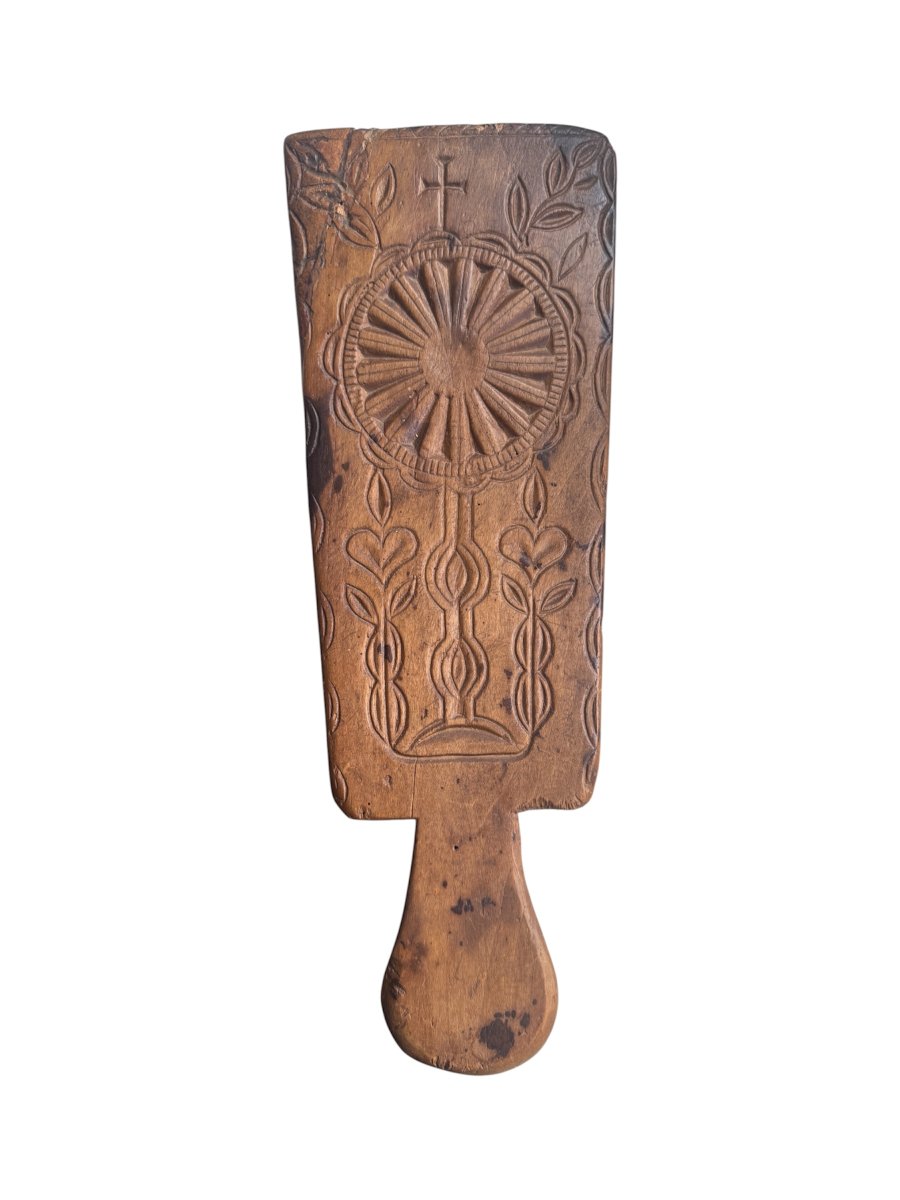Museum - Butter Stamp – Carved Butter Plate – Folk Art – Monstrance