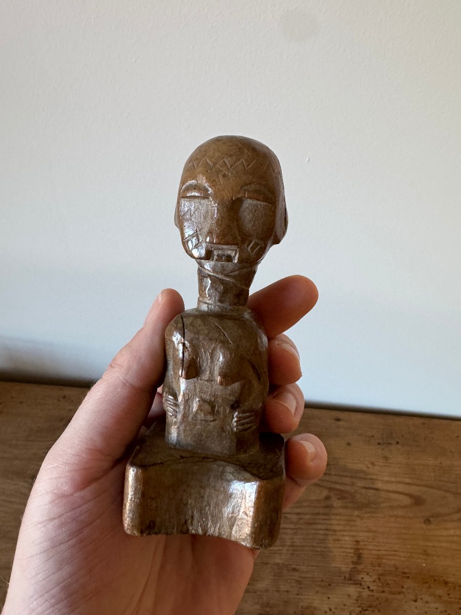 Art premier – Poupée de fécondité Agni – Statuette féminine – Art africain - Art tribal-photo-1
