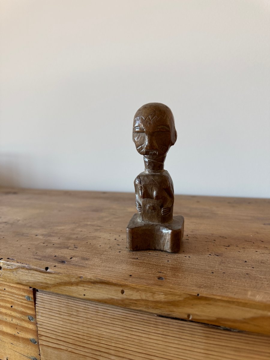 Art premier – Poupée de fécondité Agni – Statuette féminine – Art africain - Art tribal-photo-7