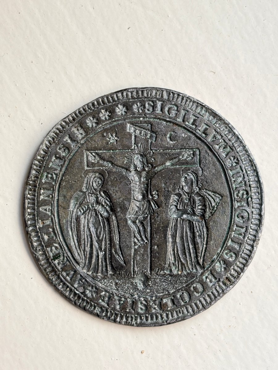 Christ On The Cross - Seal Matrix Of The Church Of Orléans – Sigillography – Crucifixion-photo-2