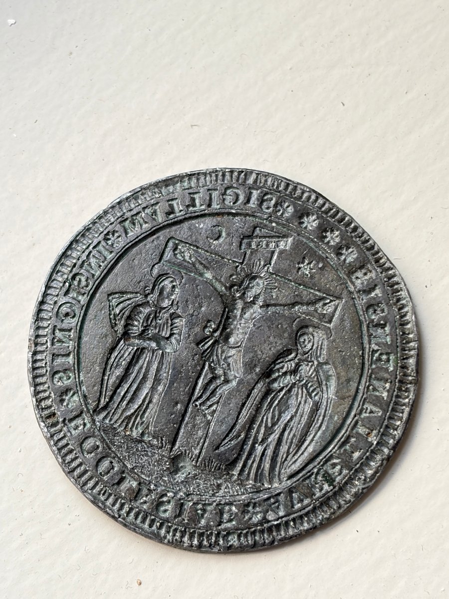 Christ On The Cross - Seal Matrix Of The Church Of Orléans – Sigillography – Crucifixion-photo-2