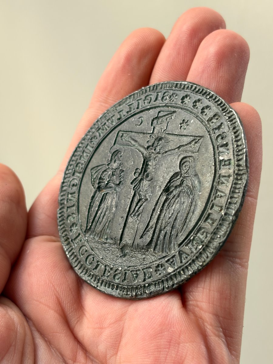 Christ On The Cross - Seal Matrix Of The Church Of Orléans – Sigillography – Crucifixion-photo-5