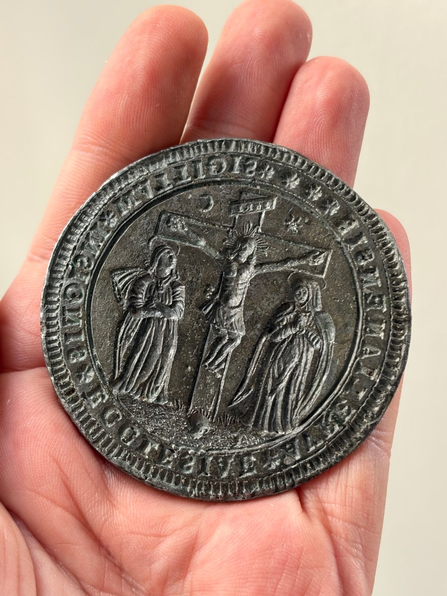 Christ On The Cross - Seal Matrix Of The Church Of Orléans – Sigillography – Crucifixion-photo-6