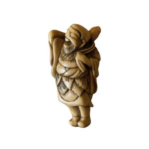 Netsuke - Sculpture, Netsuke Chokaro Sennin - Edo - Japon