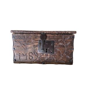 Box, Popular Art Box - Auvergne - Box Dated 1789 - French Revolution - Queyras