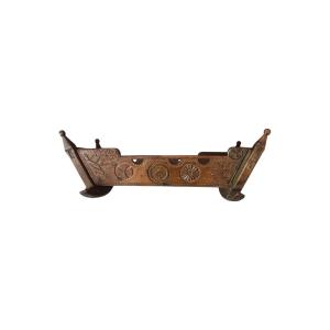 Musée - Berceau De Baptême, Berceau Votif  – Art Populaire - Religieux - Bois Sculpté