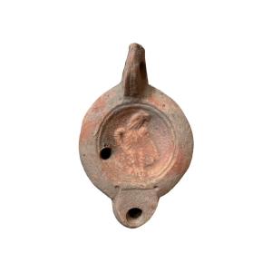 Artefact – Antiquité – Lampe à Huile en Terre Cuite – Aigle Impérial – Empire Romain