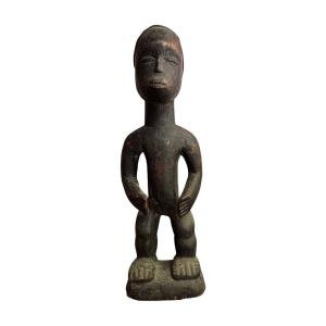 Art Africain, Art premier &ndash; Ancienne statue anthropomorphe masculine &ndash; F&eacute;tiche, Curiosit&eacute;