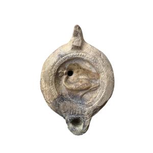 Artifact – Antiquity – Terracotta Oil Lamp With Documentation – Dauphin – Archaeology