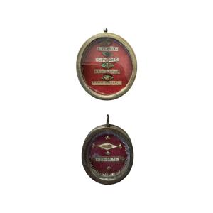 Reliquary - Two Pendant Reliquaries Containing The Relics Of Saints—saint Joseph And The Virgin Mary