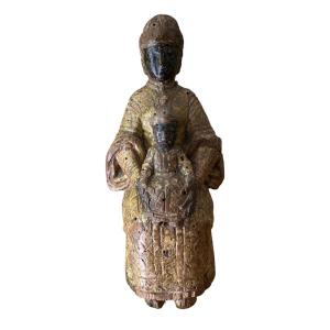 Statuaire - Vierge Noire du Puy-en-Velay, Vierge en Majesté - Haute Époque - Art Populaire