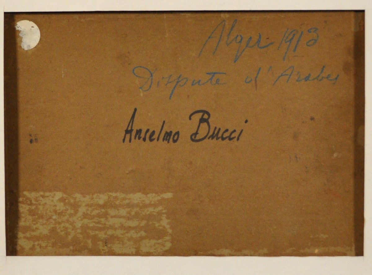 Anselmo Bucci (fossombrone, 1887 – Monza, 1955). Dispute Among Arabs, Algiers, 1913-photo-2