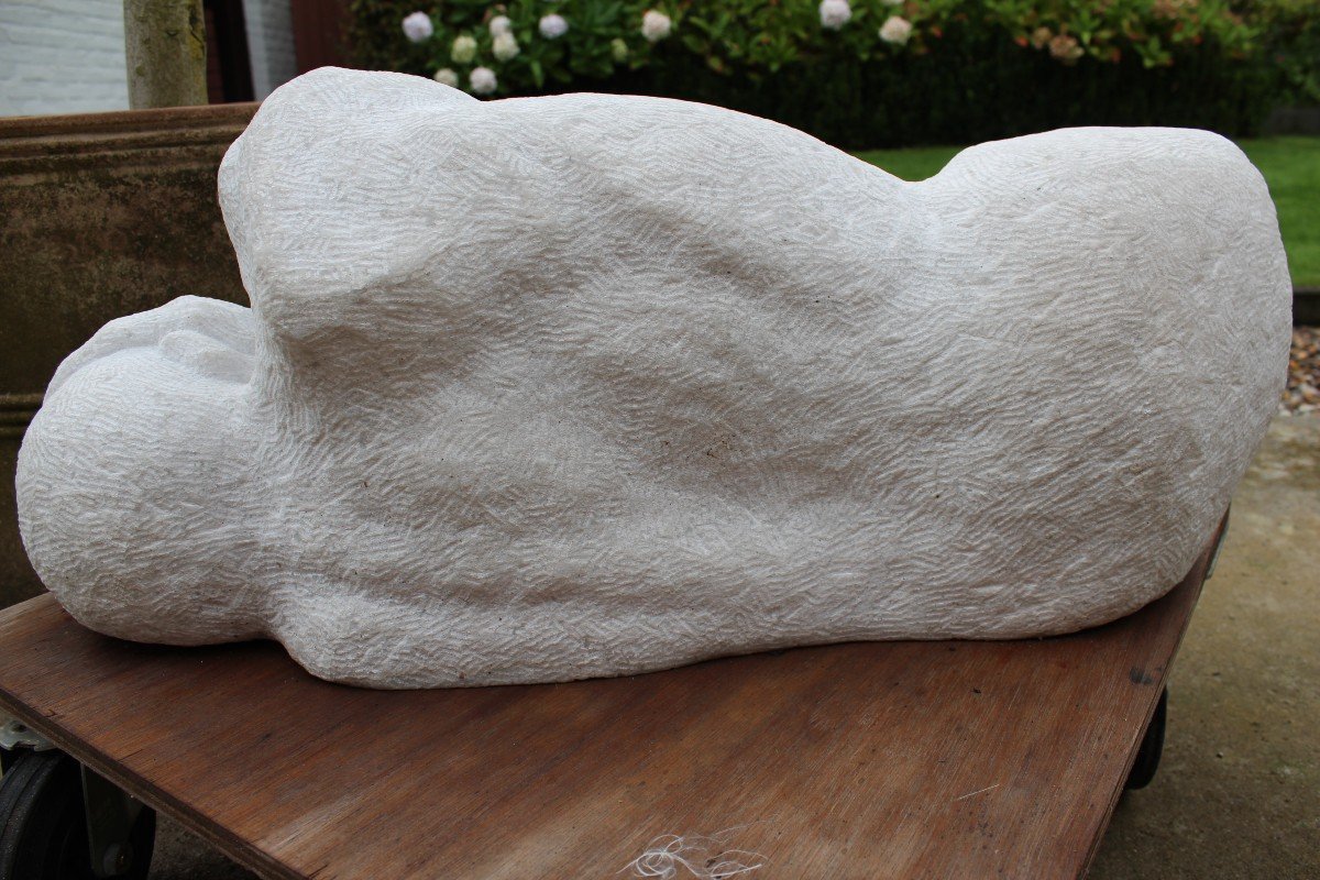 Sculpture 'hiding Man' By Roland Lavianne-photo-5