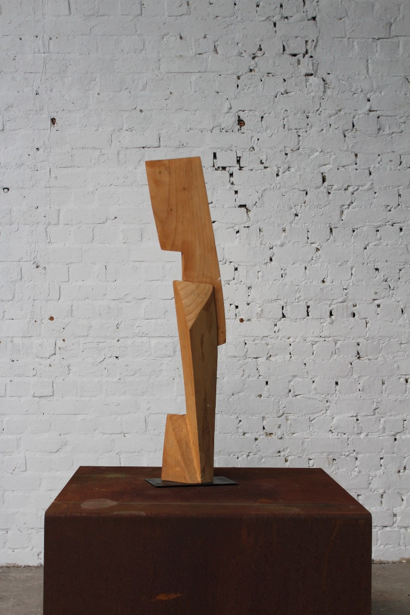 Sculpture En Bois De Forme Libre De Roland Lavianne (1948-2022)