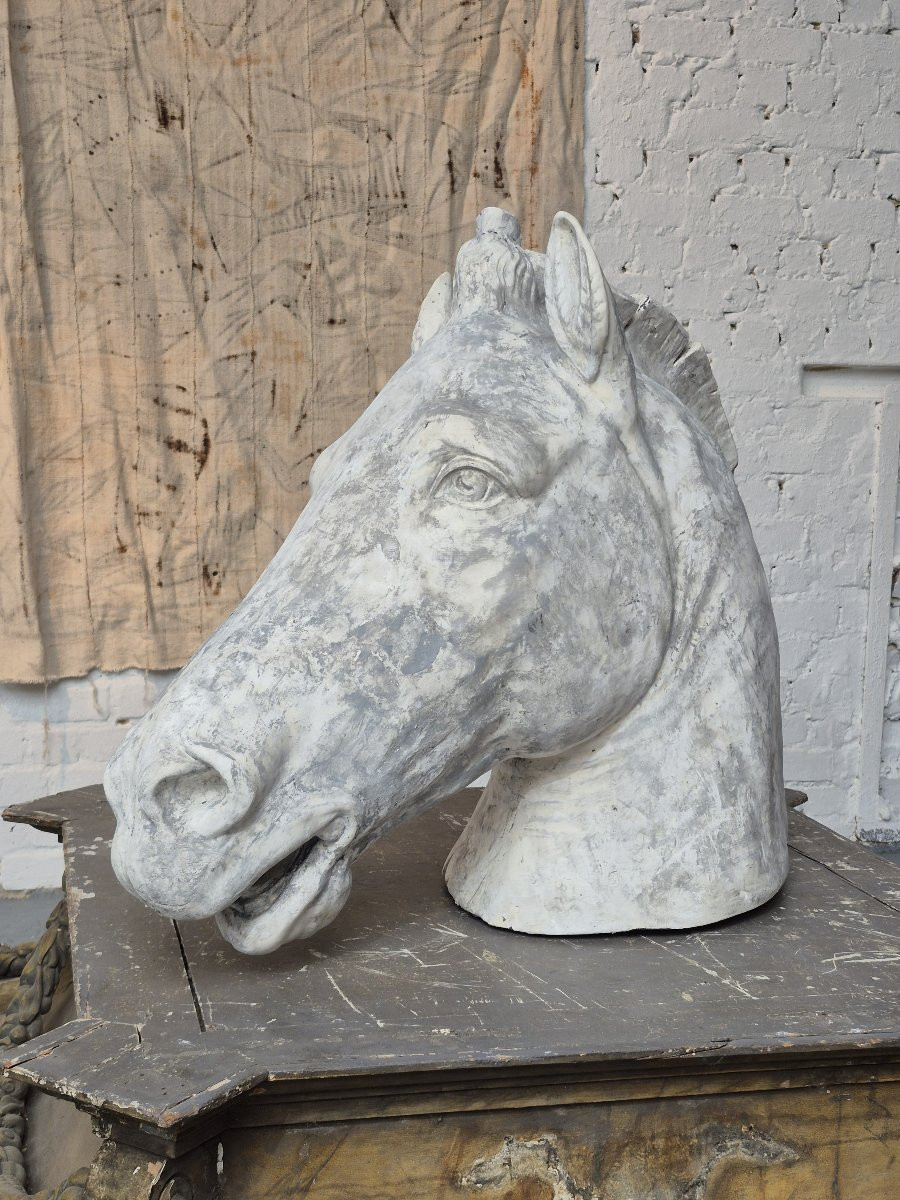 Ancien cheval en plâtre « Basilique Saint-Marc » Venise-photo-3