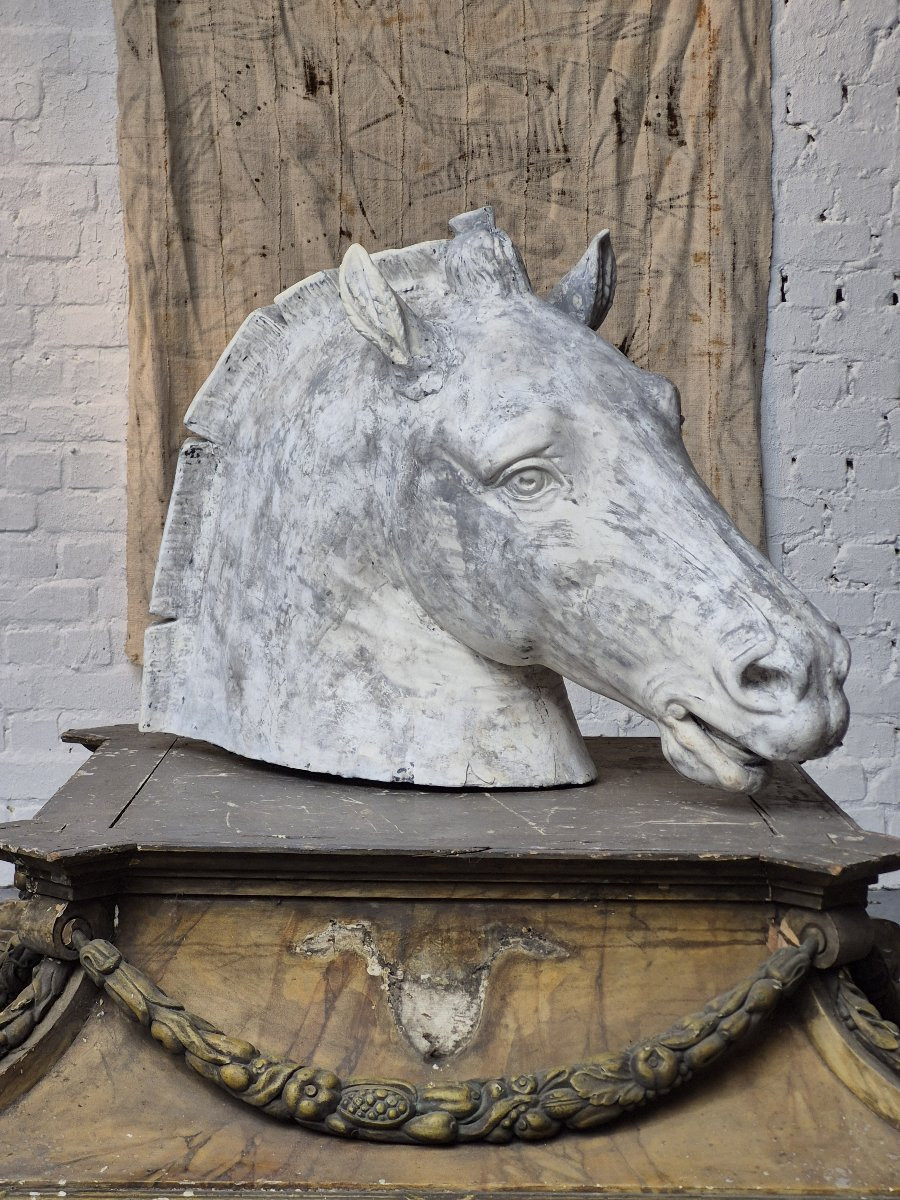 Ancien cheval en plâtre « Basilique Saint-Marc » Venise-photo-2