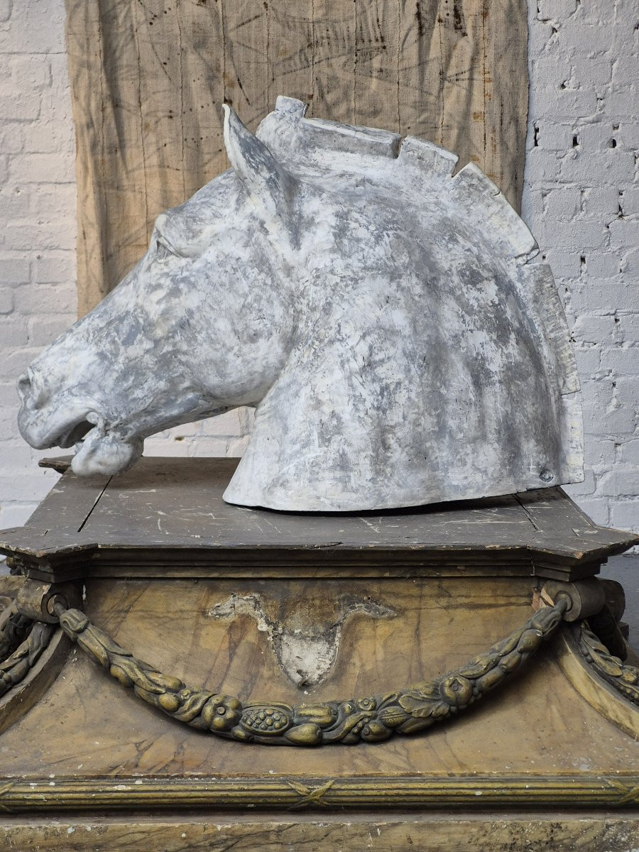 Ancien cheval en plâtre « Basilique Saint-Marc » Venise-photo-6