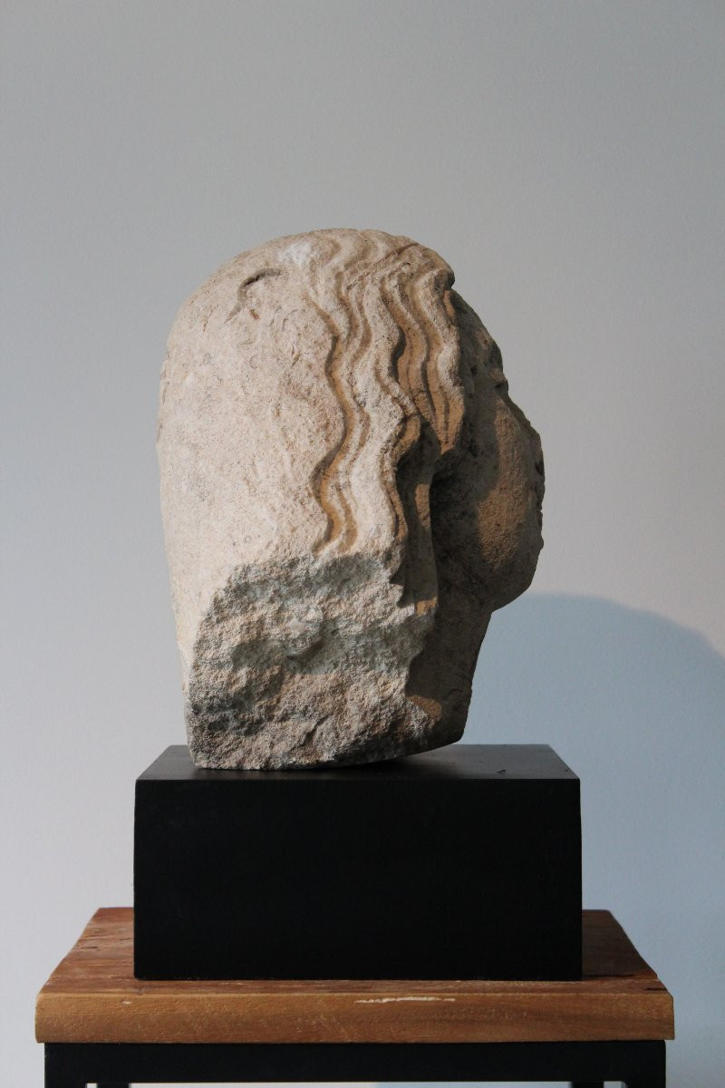 15th Century Limestone Head-photo-1