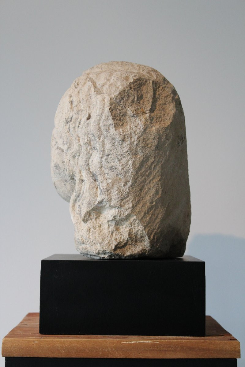 15th Century Limestone Head-photo-3