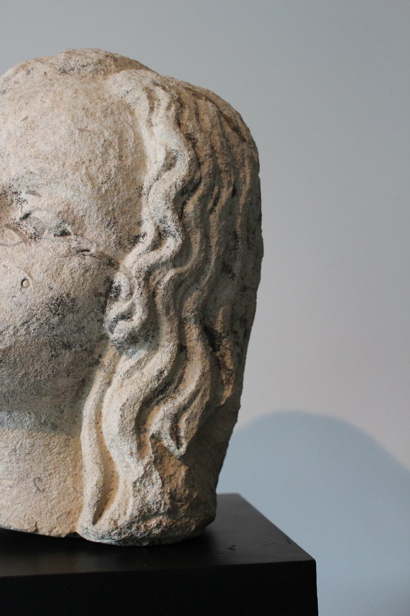 15th Century Limestone Head-photo-4