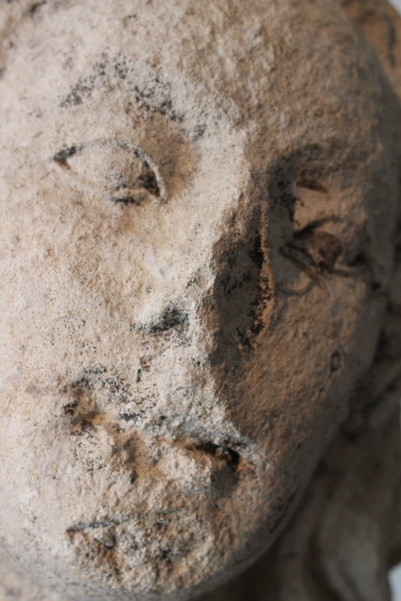 15th Century Limestone Head-photo-6