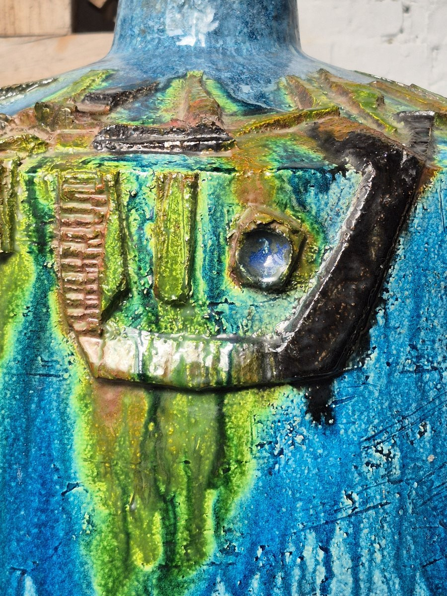Vase brutaliste en céramique XXL de Paul De Bruyne-photo-1