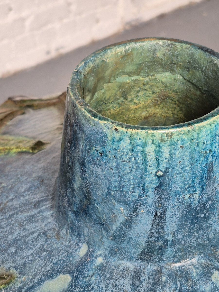 Vase brutaliste en céramique XXL de Paul De Bruyne-photo-2