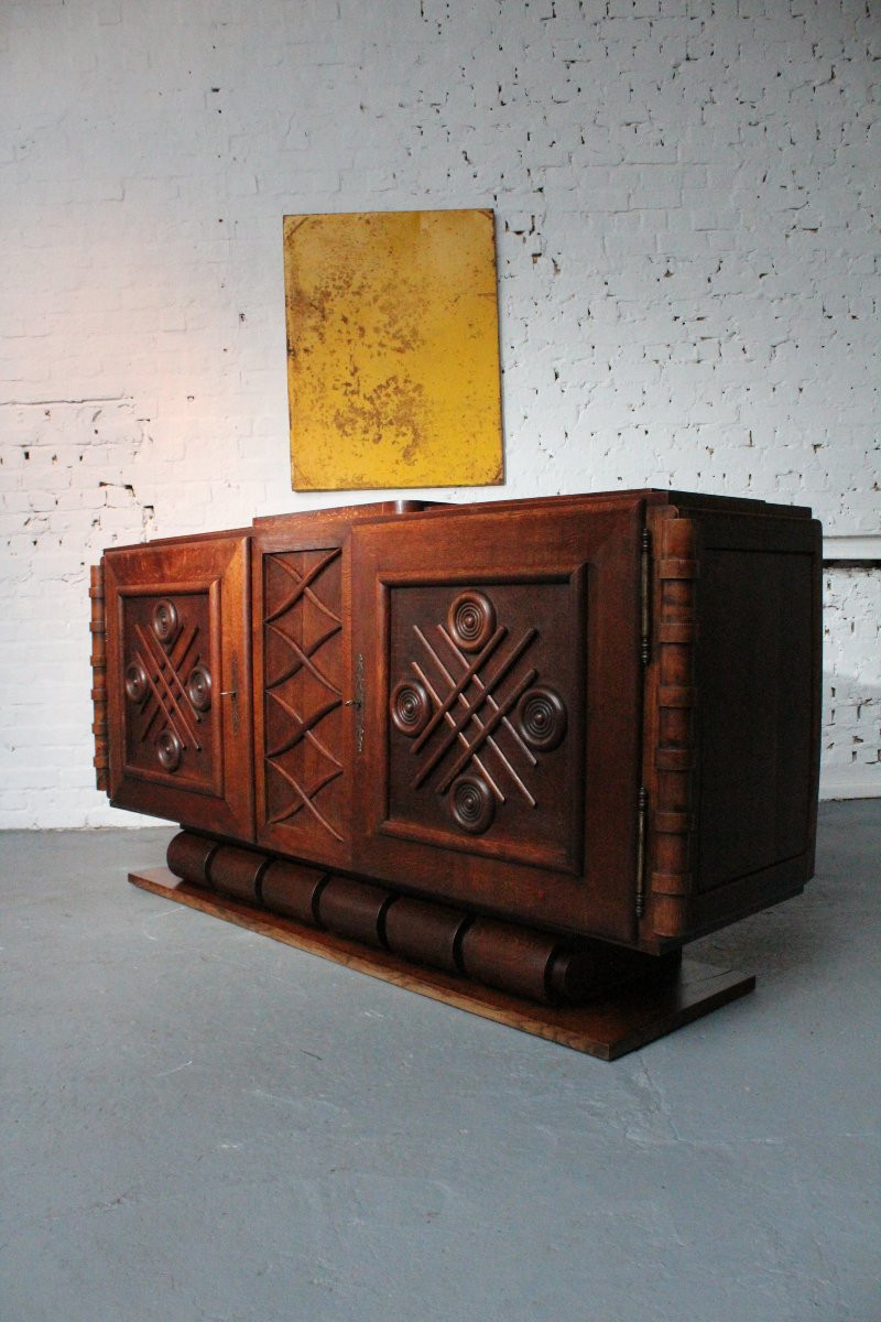 Sculptural Art Deco Sideboard-photo-2