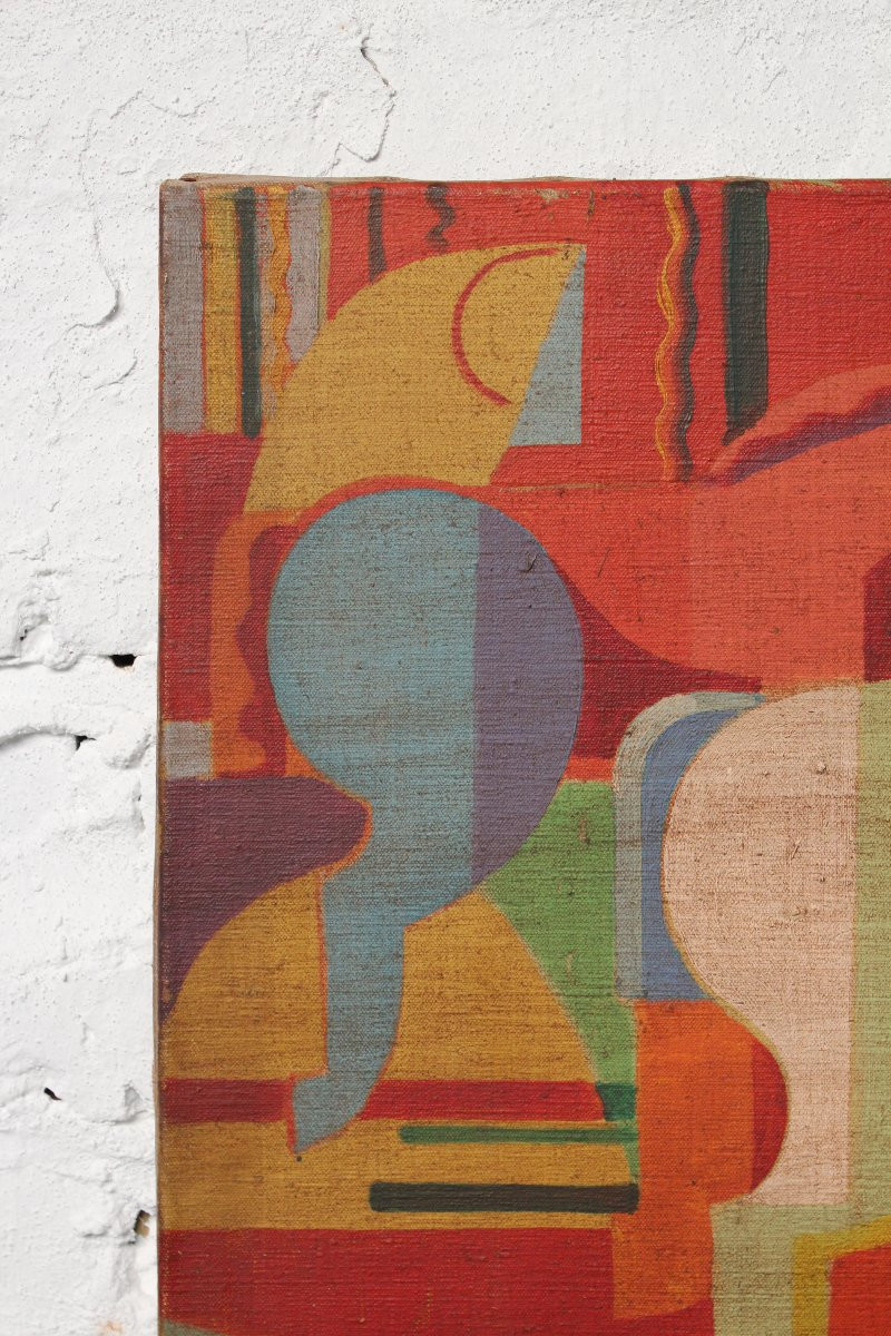 'carrousel' Cubist Painting-photo-2