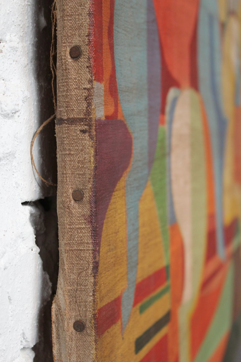 'carrousel' Cubist Painting-photo-2