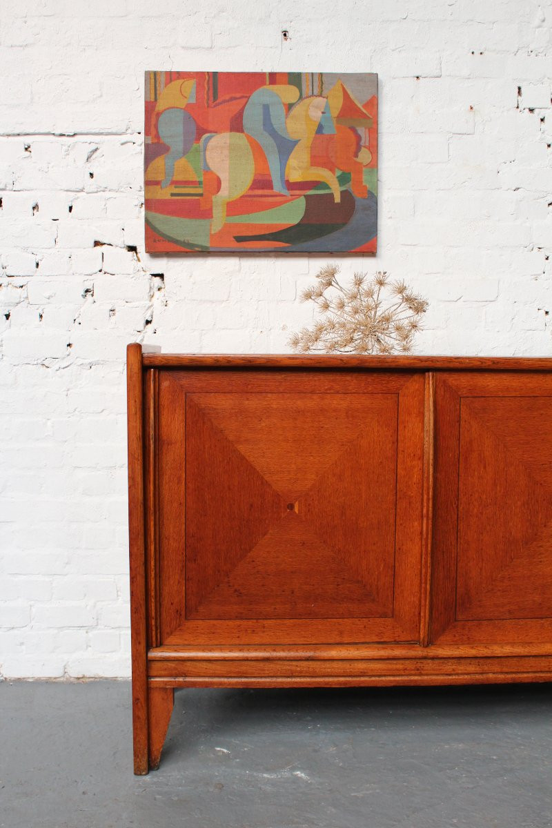 'carrousel' Cubist Painting-photo-4