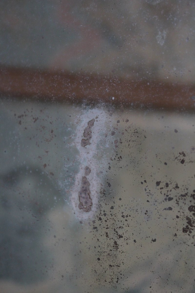 Grand miroir de bistrot ancien - France années 1950-photo-7