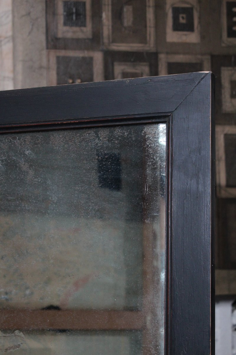 Grand miroir de bistrot ancien - France années 1950-photo-8