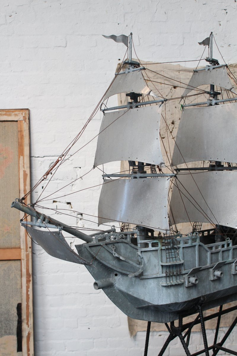 Modèle du bateau unique en zinc-photo-5
