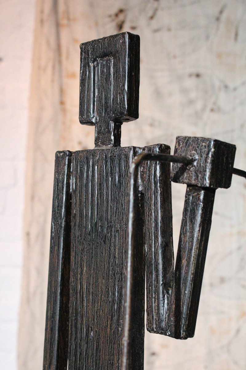 Pair Of Cubist Umbrella Holders / Planters-photo-2