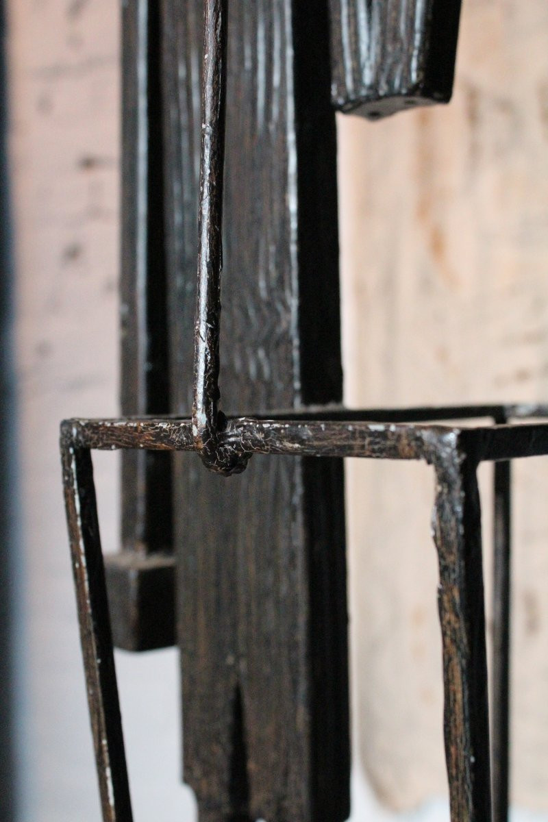 Pair Of Cubist Umbrella Holders / Planters-photo-4