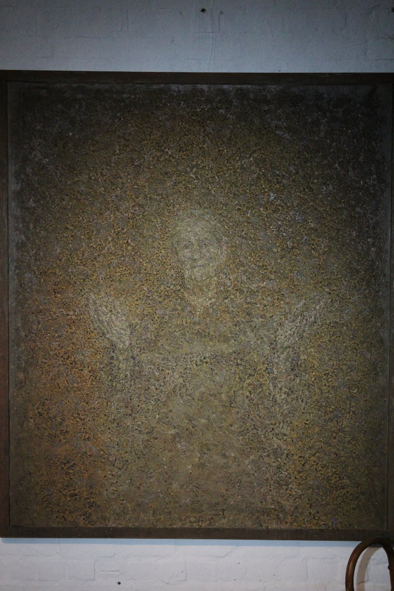Peinture abstraite « The after » de Louis De Maeyer, 1937-photo-4