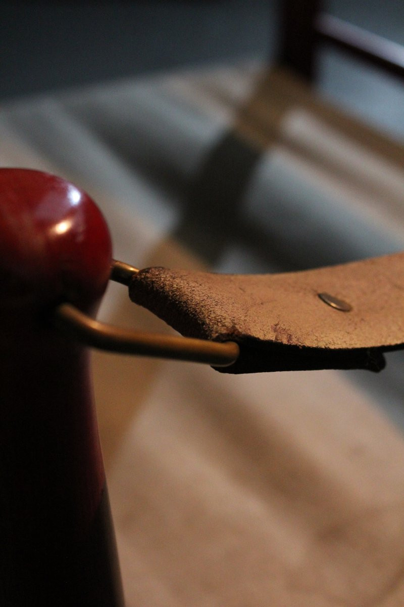 Pair Of Original Danish "safari" Chairs By Farstrup Stolen-photo-7