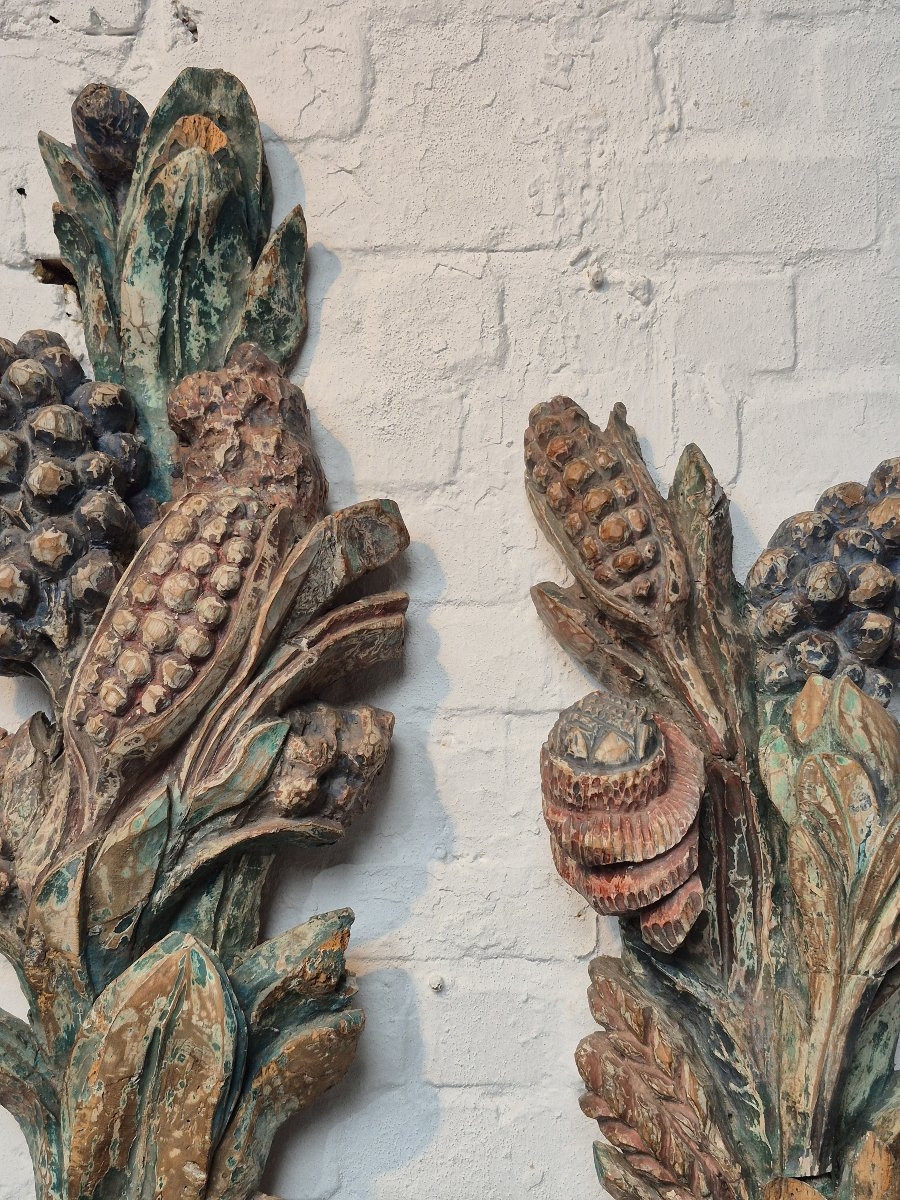 19th Century Floral Sculptures-photo-3