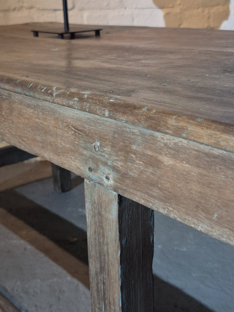 Old Wooden Flowershop Table-photo-2