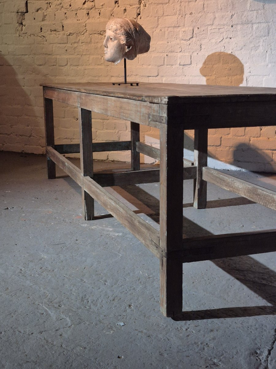 Old Wooden Flowershop Table-photo-4