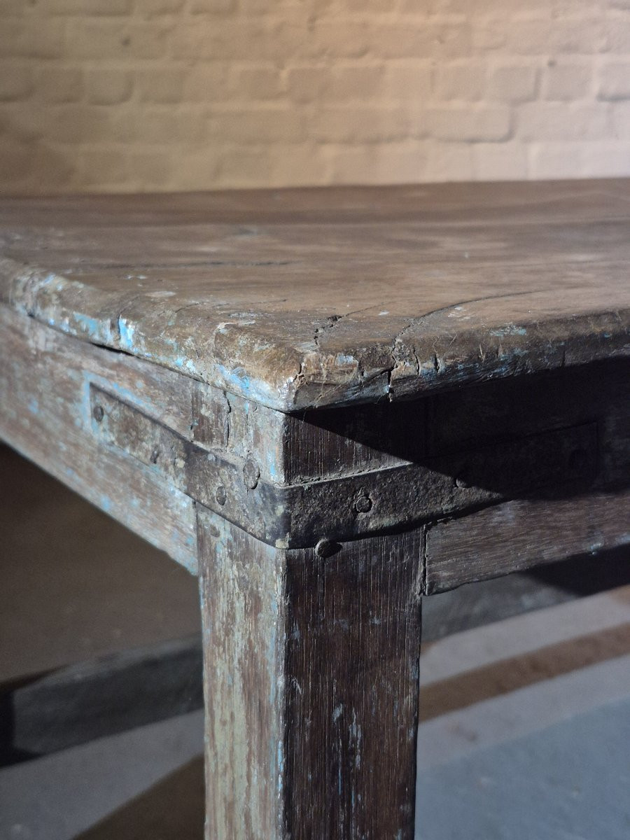 Old Wooden Flowershop Table-photo-6