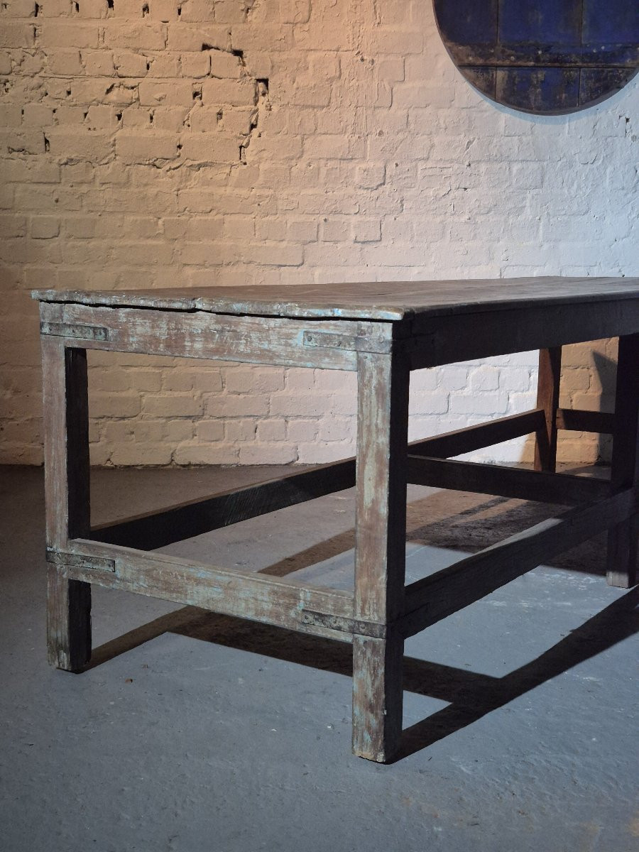 Old Wooden Flowershop Table-photo-7