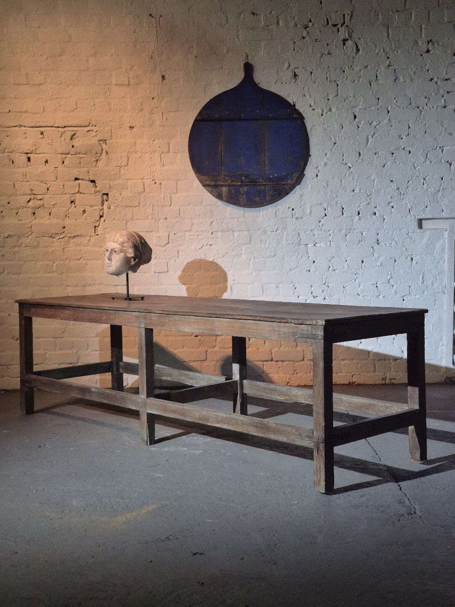 Old Wooden Flowershop Table