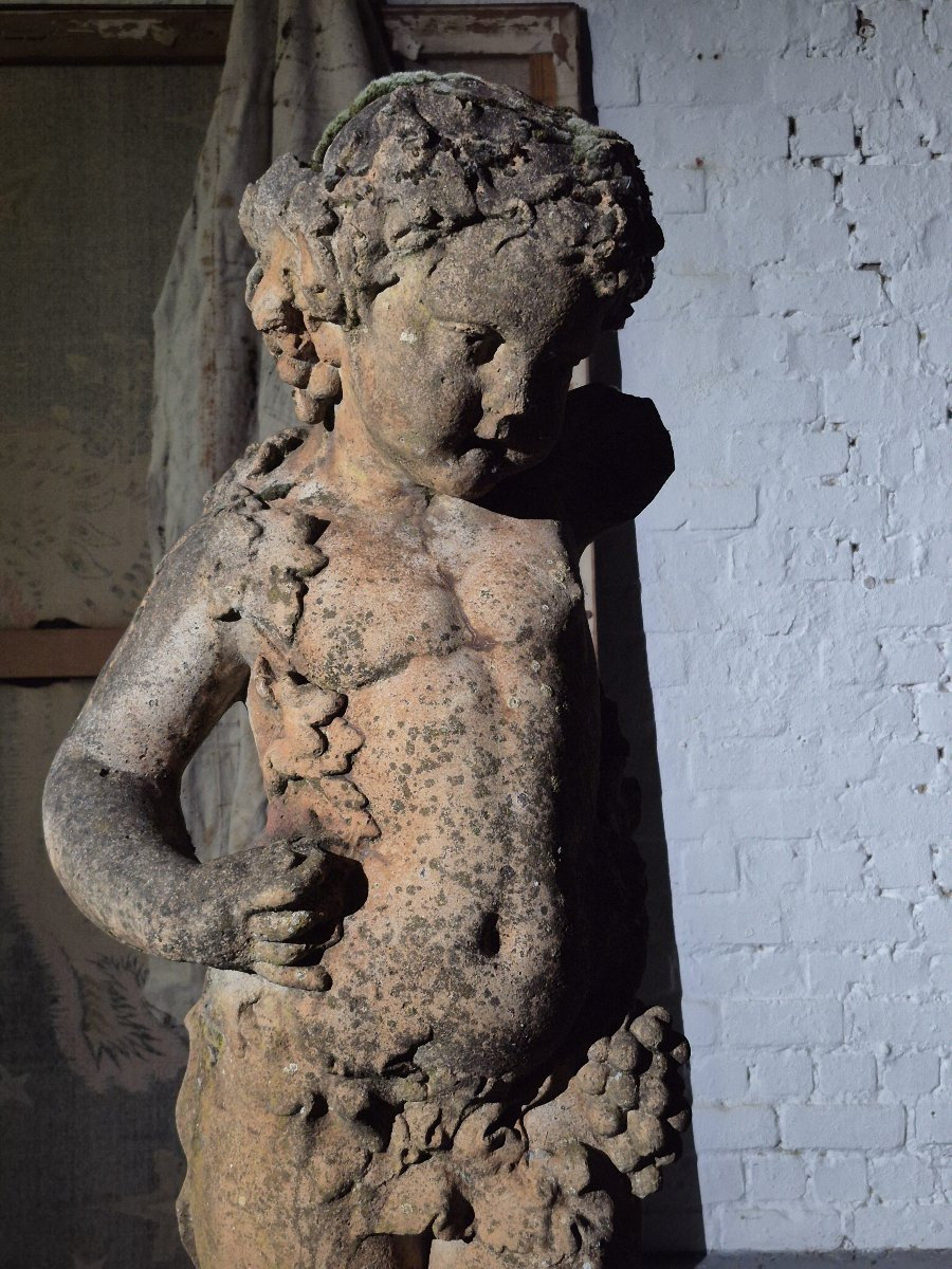 19th Century Stone Putti-photo-1