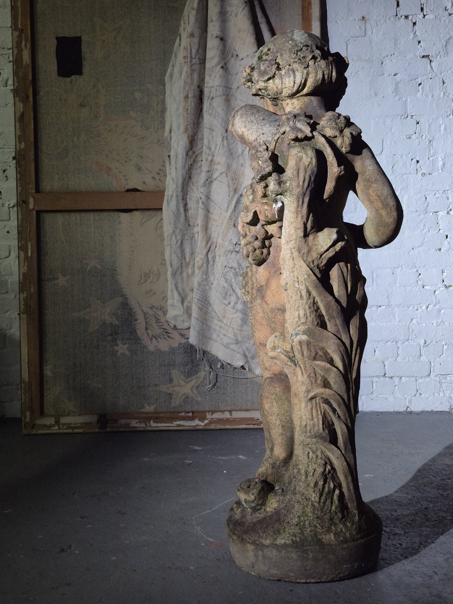 19th Century Stone Putti-photo-3