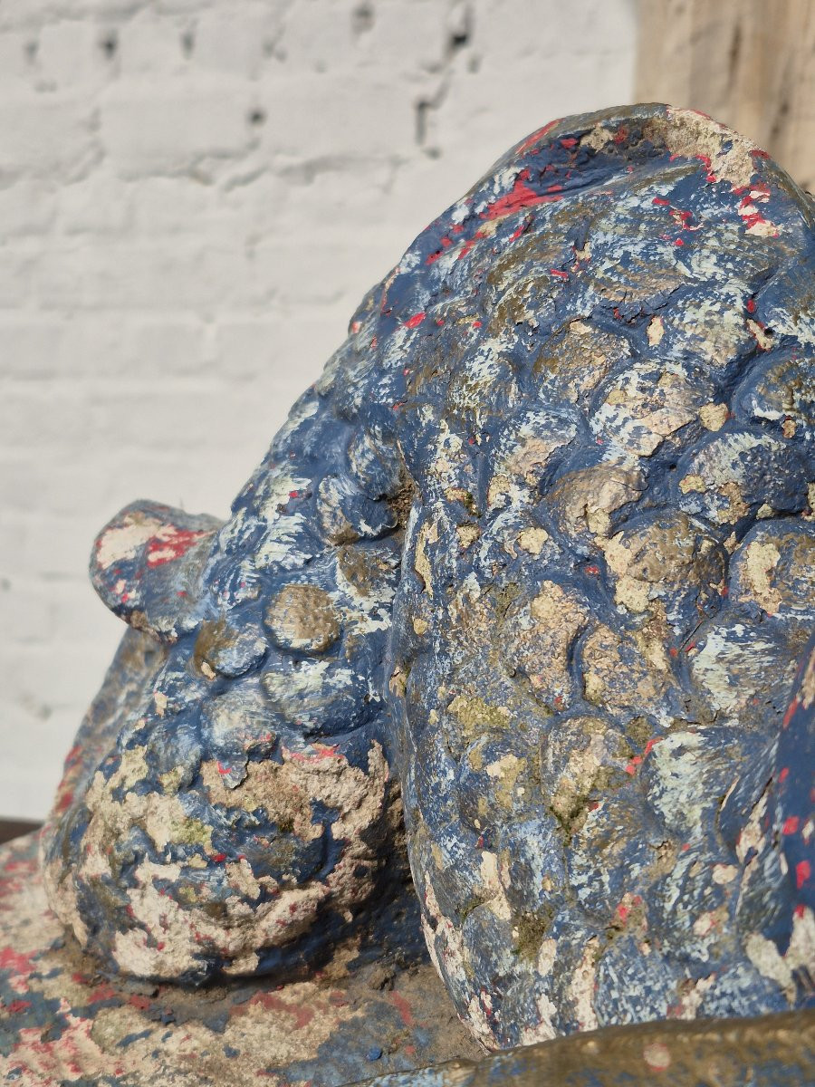 Sculpture de poisson en pierre-photo-8