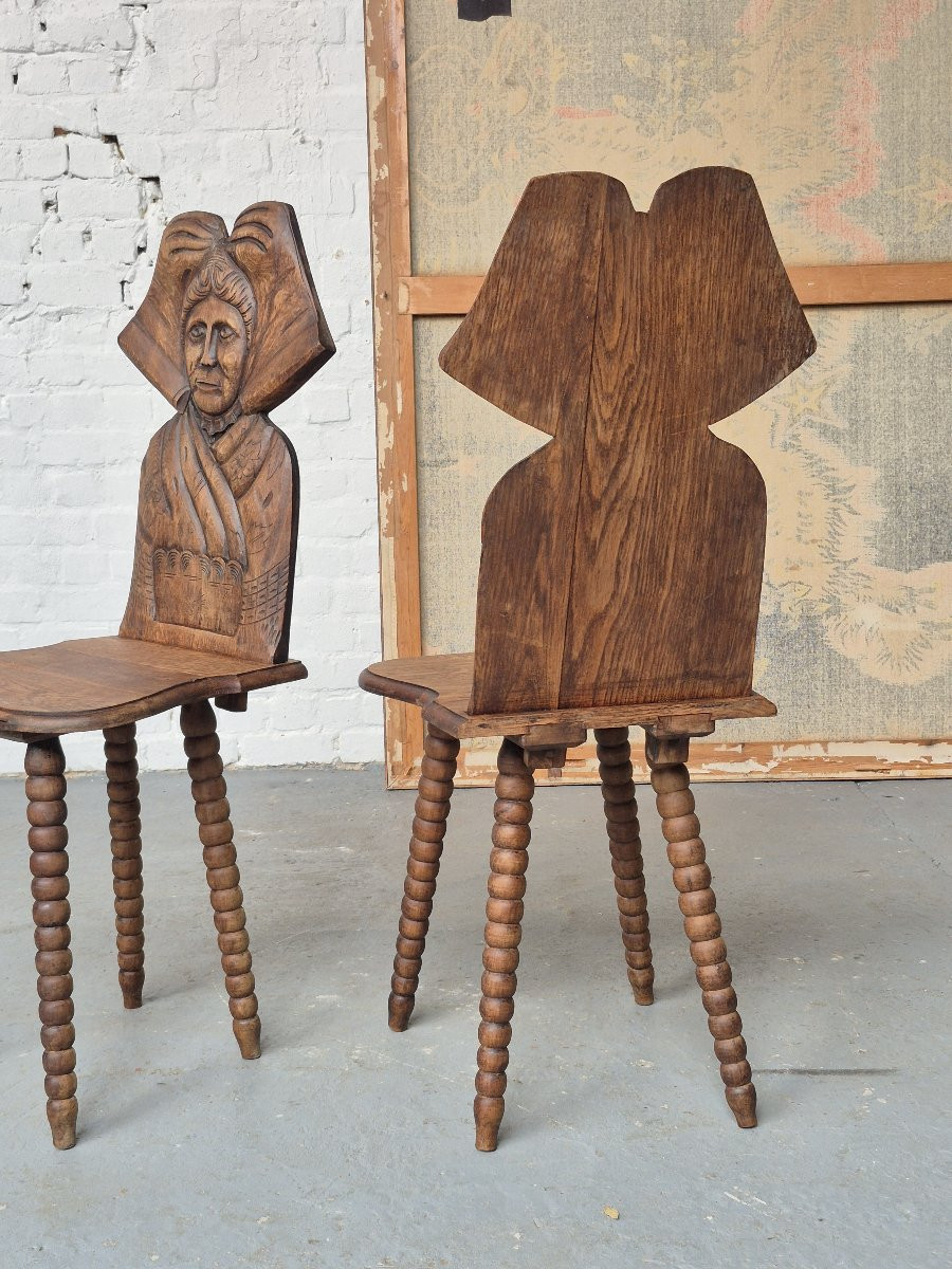 Chaises d’art populaire du XIXe siècle-photo-2