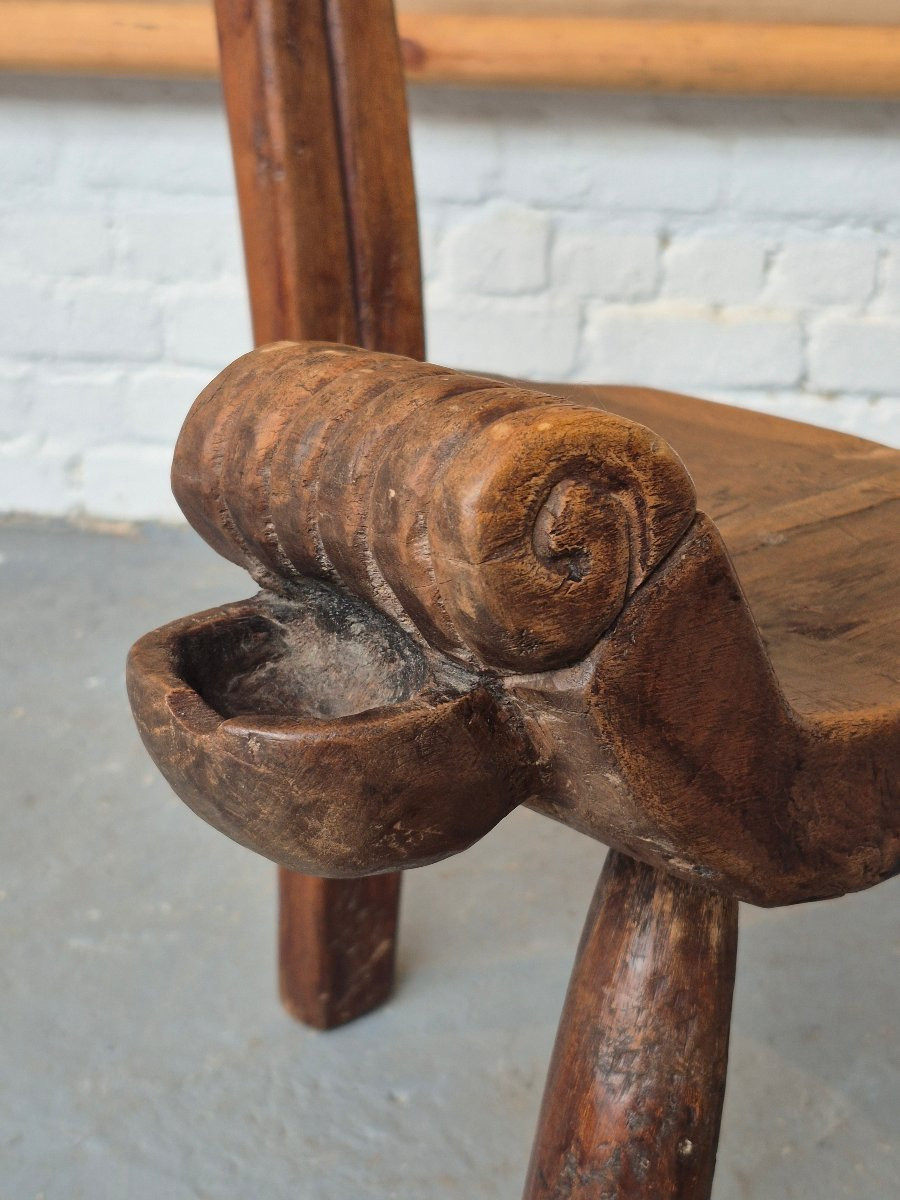 Chaise sculpturale brutaliste-photo-4