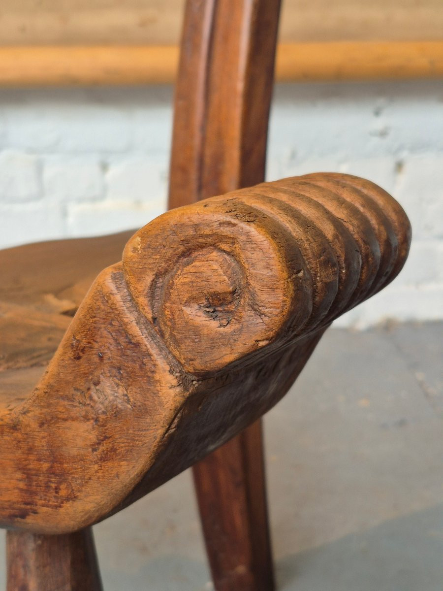 Chaise sculpturale brutaliste-photo-5